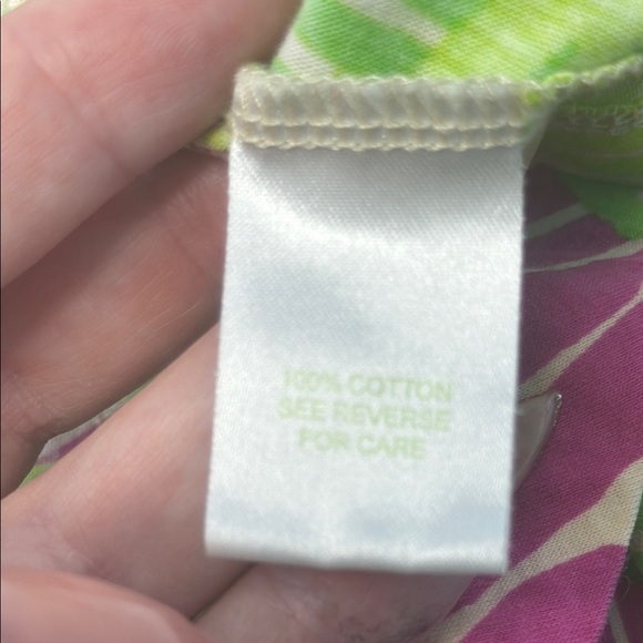 Vibrant Pink and Green Women's Dress - Picture 7 of 7